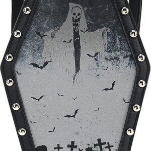 Studded Skull Bag for Women, Vegan Leather Punk Rock Rivet Bag, Shoulder Bag H14